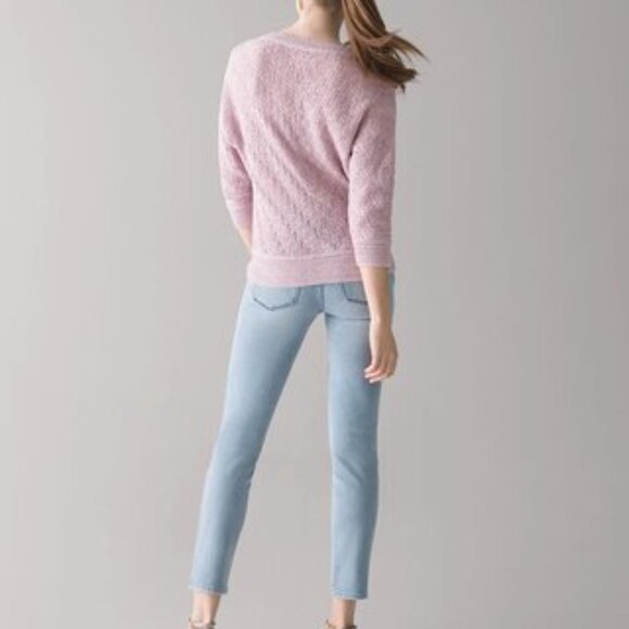 WHBM Purple Cable Knit Pullover NEW - Picture 4 of 4